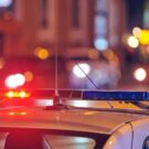 Giroflex da policia aceso.