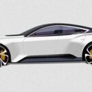 Mustang Mach 4 branco.