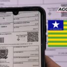 Arquivo do IPVA com a bandeira do Piauí.