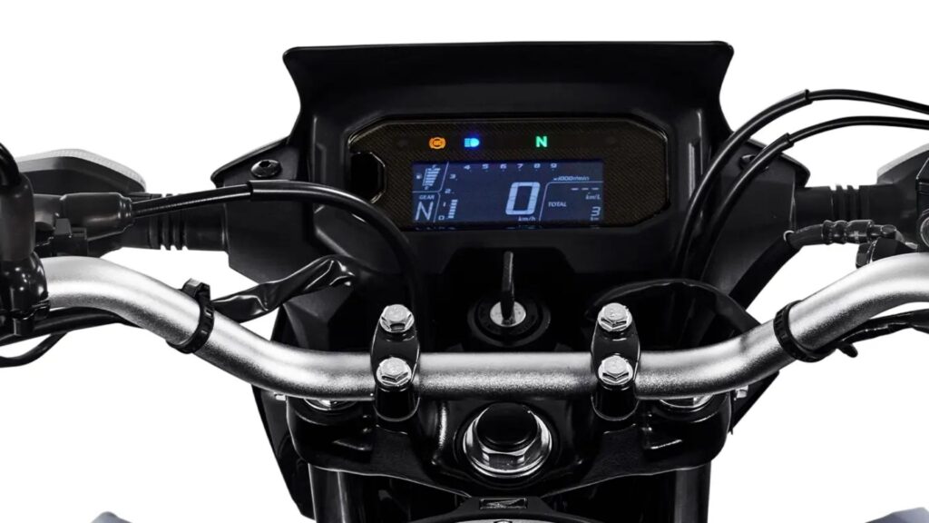 Painel digital da Honda Bros 160 2025.