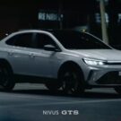 Novo Nivus GTS branco que apareceu no comercial na diagonal.