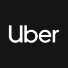 Logo da Uber na tela.