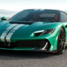 Frente da Ferrari 296 Speciale verde.