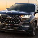 Caoa Chery Tiggo 8 pro preto de frente.