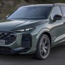 Audi Q3 2026 verde musgo na estrada.