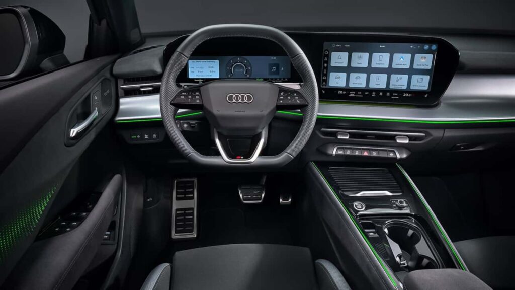 Volante e painel do novo Audi Q3 2026.