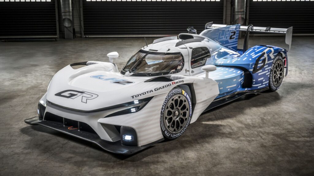Carro de corrida do futuro movido a hidrogênio