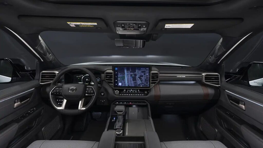 Interior do Toyota Sequoia 2026.