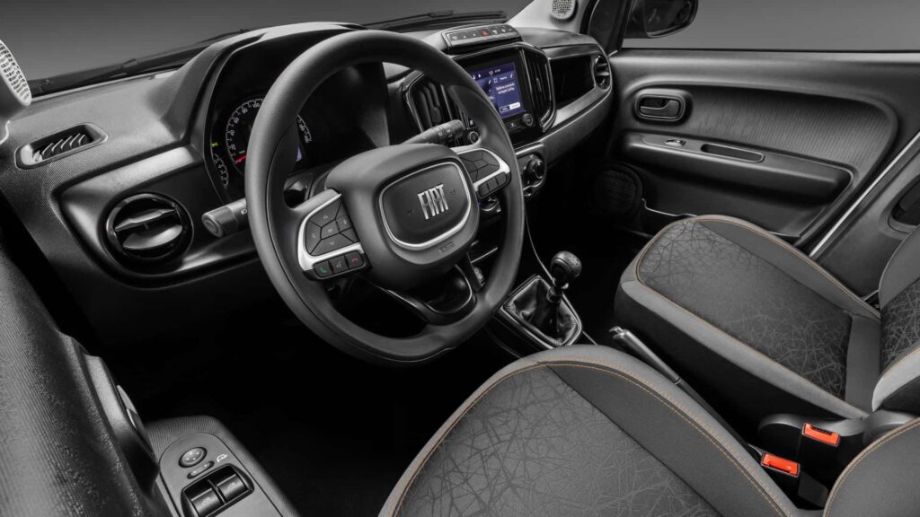 Interior do Fiat Mobi 2026.