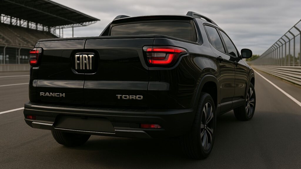 Traseira da Fiat Toro 2026.