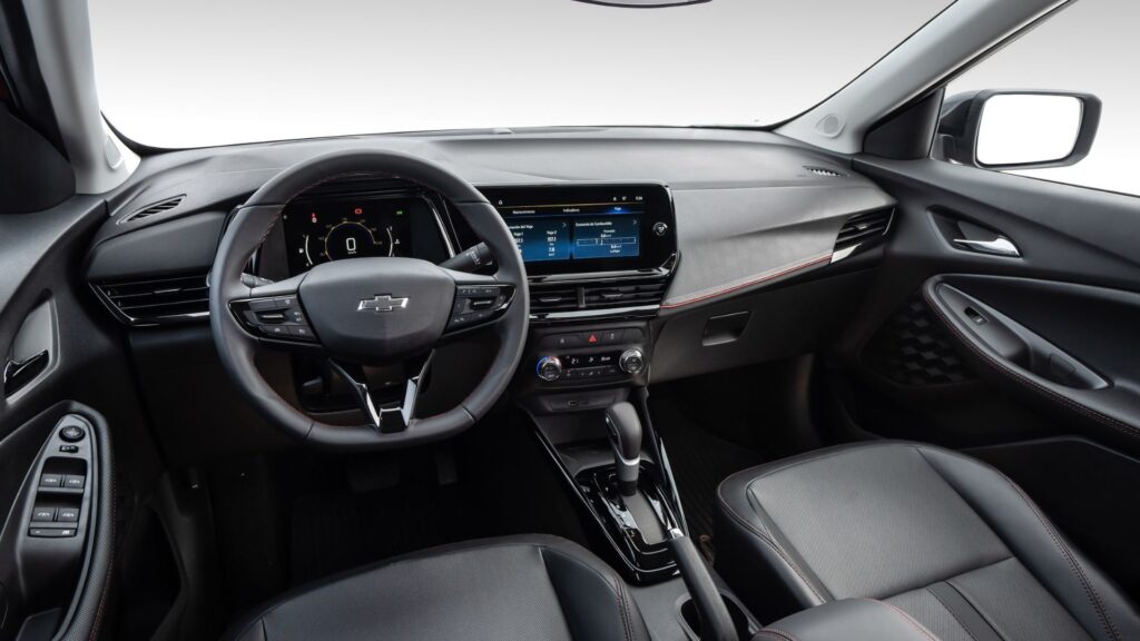 Interior do Chevrolet Montana 2026.