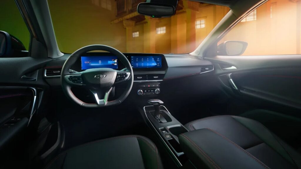 Interior do Chevrolet Tracker 2026.