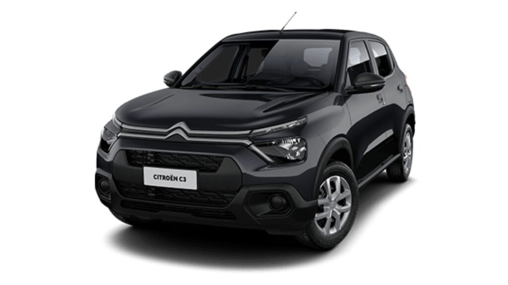 Citroën C3 Live azul escuro.