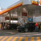 Posto de gasolina.