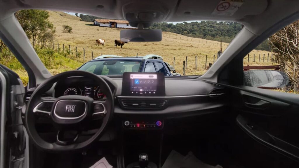 Interna do Fiat Pulse manual.