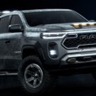 Ram Dakota 2026 na diagonal.