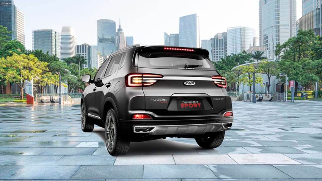 Traseira do Caoa Chery Tiggo 5X 2025.
