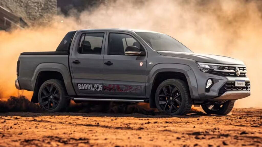 Volkswagen Amarok Barretos 70 anos na diagonal.