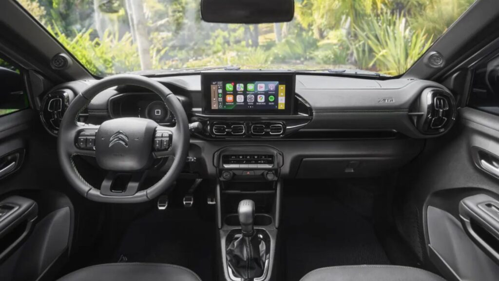 Interior do Citroën C3 2026.
