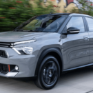 Citroën Basalt Dark Edition 2026 em movimento na estrada.