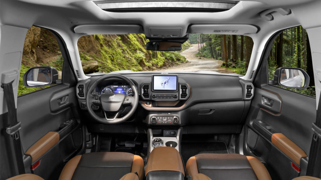 Interior do Ford Bronco Sport;