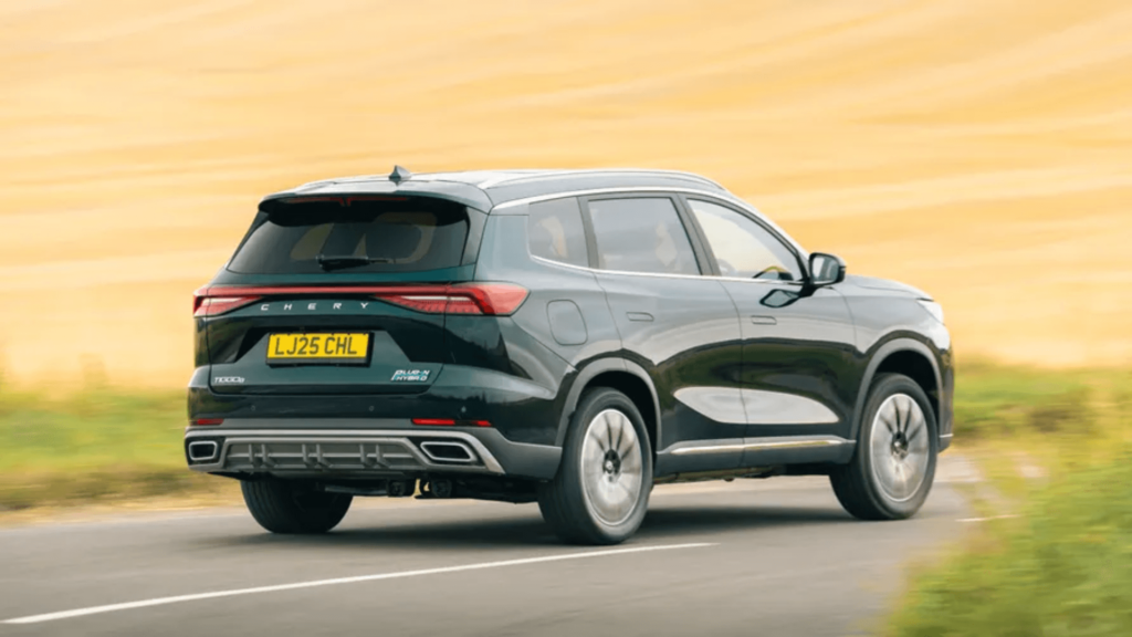 Traseira do Chery Tiggo 8 2026.