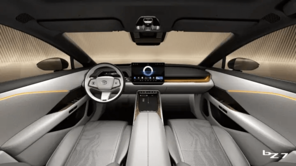 Interior do Toyota bZ7.