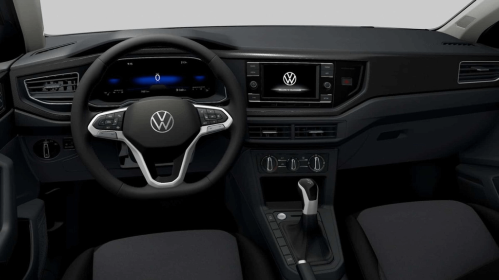 Interior do Volkswagen Polo Sense.
