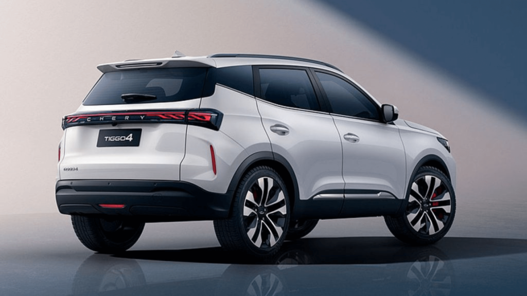 Traseira do CAOA Chery Tiggo 5X 2026.