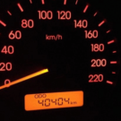 Painel mostrando o odômetro.