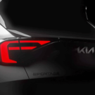 Traseira do Kia Sportage 2026 cinza.