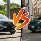 GWM Haval H6 One cinza de um lado e do outro lado Leapmotor C10.