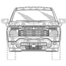 Foto da Silverado 2027 no fundo branco.