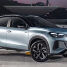 Volkswagen Tera parado na diagonal.